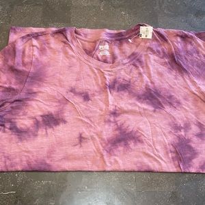 NWT Victoria’s Secret PINK Maroon Tie Dye Tee